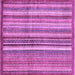 Square Machine Washable Abstract Purple Modern Area Rugs, wshabs3459pur