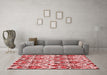 Modern Red Washable Rugs