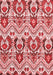 Abstract Red Modern Area Rugs