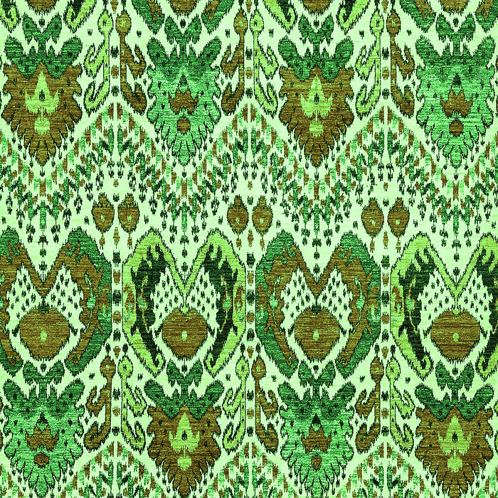 Machine Washable Abstract Green Modern Area Rugs, wshabs345grn