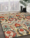 Machine Washable Abstract Red Brown Rug in a Family Room, wshabs345