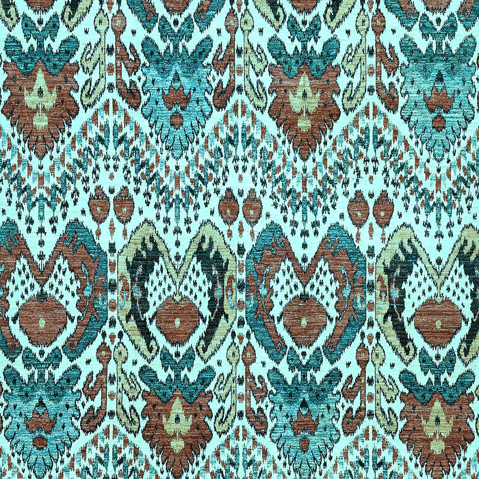 Machine Washable Abstract Light Blue Modern Rug, wshabs345lblu