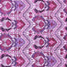 Square Machine Washable Abstract Purple Modern Area Rugs, wshabs345pur