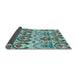 Sideview of Abstract Light Blue Modern Rug, abs345lblu