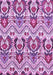 Machine Washable Abstract Purple Modern Area Rugs, wshabs345pur