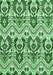 Machine Washable Abstract Emerald Green Modern Area Rugs, wshabs345emgrn