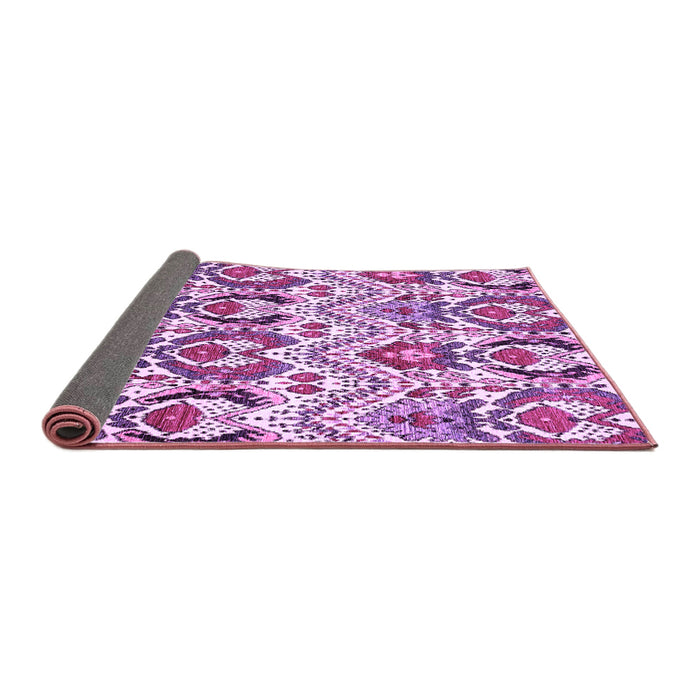 Sideview of Abstract Purple Modern Rug, abs345pur