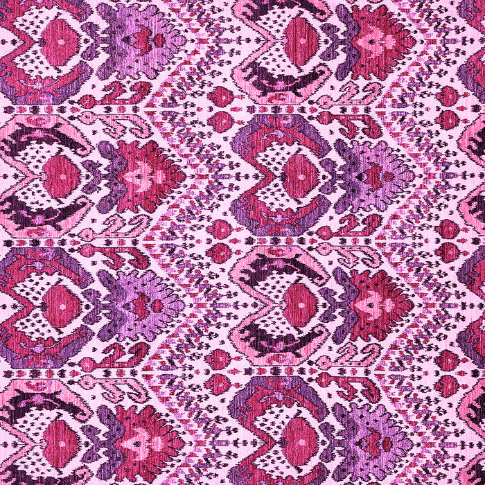 Square Machine Washable Abstract Pink Modern Rug, wshabs345pnk
