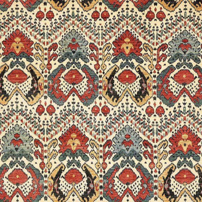 Square Abstract Red Brown Modern Rug, abs345