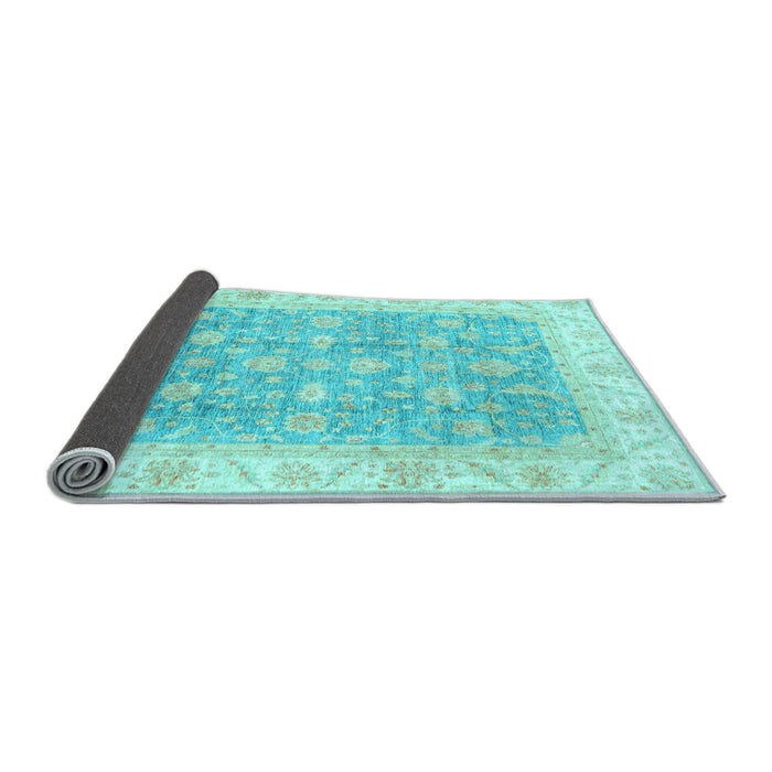 Sideview of Oriental Light Blue Traditional Rug, abs3460lblu