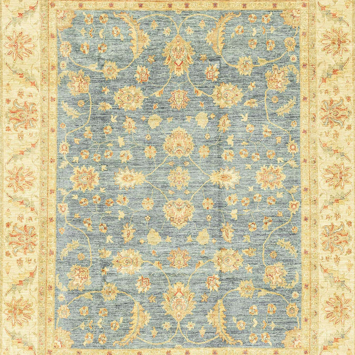 Machine Washable Abstract Brown Green Rug, wshabs3460