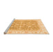 Sideview of Machine Washable Oriental Orange Traditional Area Rugs, wshabs3460org