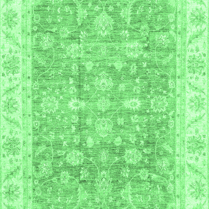 Oriental Emerald Green Traditional Rug, abs3460emgrn