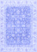 Machine Washable Oriental Blue Traditional Rug, wshabs3460blu