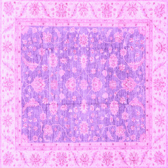 Square Oriental Purple Traditional Rug, abs3460pur