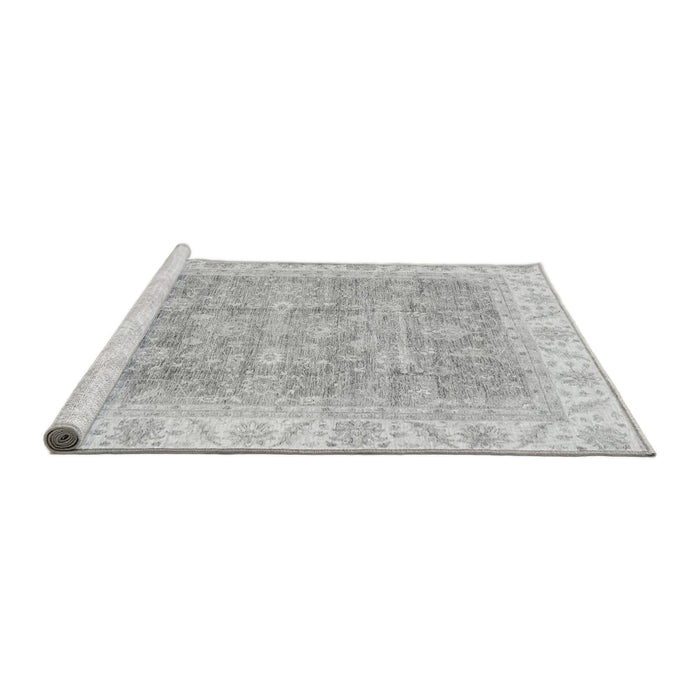 Sideview of Machine Washable Oriental Gray Traditional Rug, wshabs3460gry