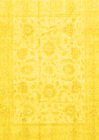 Oriental Yellow Traditional Rug, abs3461yw