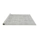 Sideview of Machine Washable Oriental Gray Traditional Rug, wshabs3461gry