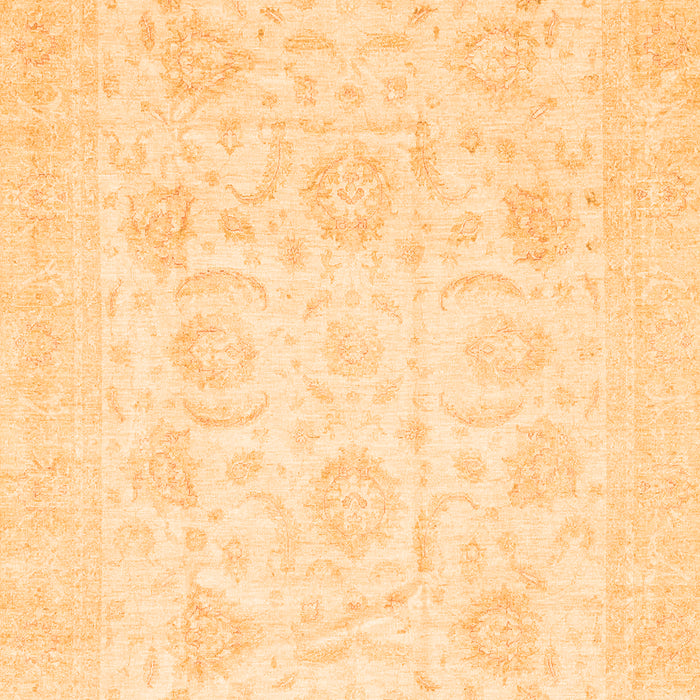Machine Washable Oriental Orange Traditional Area Rugs, wshabs3461org