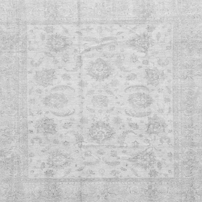 Square Oriental Gray Traditional Rug, abs3461gry
