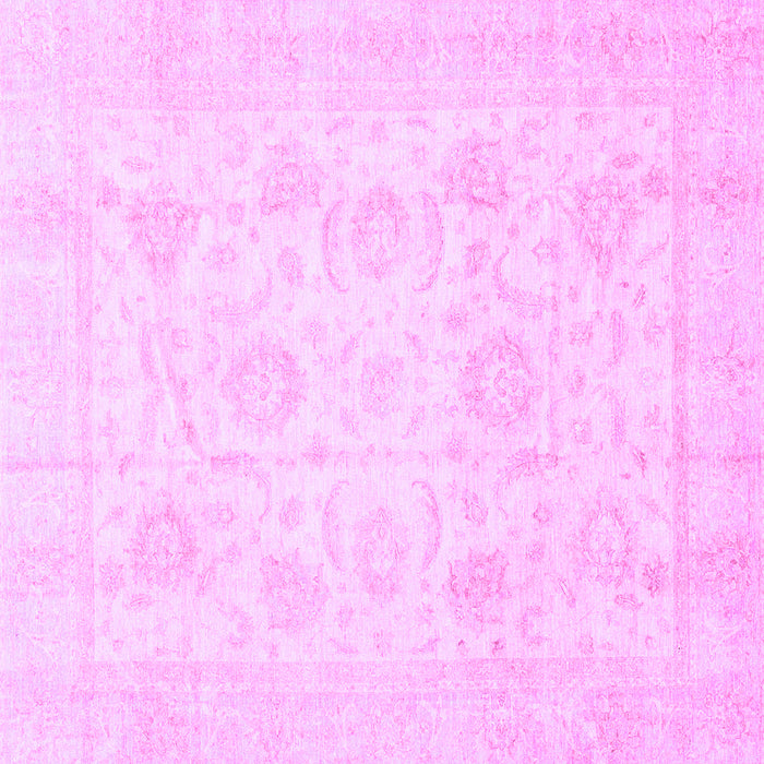 Square Oriental Purple Traditional Rug, abs3461pur