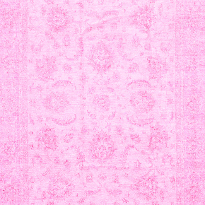 Machine Washable Oriental Pink Traditional Rug, wshabs3461pnk