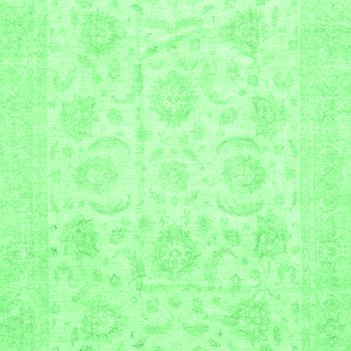 Oriental Emerald Green Traditional Rug, abs3461emgrn
