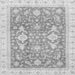 Square Machine Washable Oriental Gray Traditional Rug, wshabs3462gry
