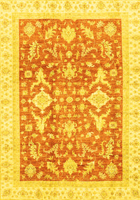 Oriental Yellow Traditional Rug, abs3462yw