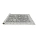 Sideview of Machine Washable Oriental Gray Traditional Rug, wshabs3462gry