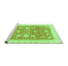 Sideview of Machine Washable Oriental Green Traditional Area Rugs, wshabs3462grn