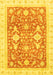 Machine Washable Oriental Yellow Traditional Rug, wshabs3462yw