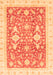 Machine Washable Oriental Orange Traditional Area Rugs, wshabs3462org