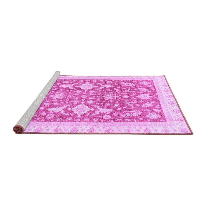 Sideview of Machine Washable Oriental Purple Traditional Area Rugs, wshabs3462pur