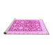 Sideview of Machine Washable Oriental Purple Traditional Area Rugs, wshabs3462pur