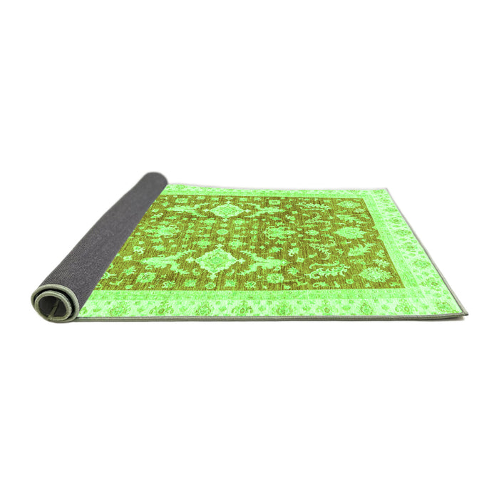 Sideview of Oriental Green Traditional Rug, abs3462grn