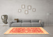 Machine Washable Oriental Orange Traditional Area Rugs in a Living Room, wshabs3462org