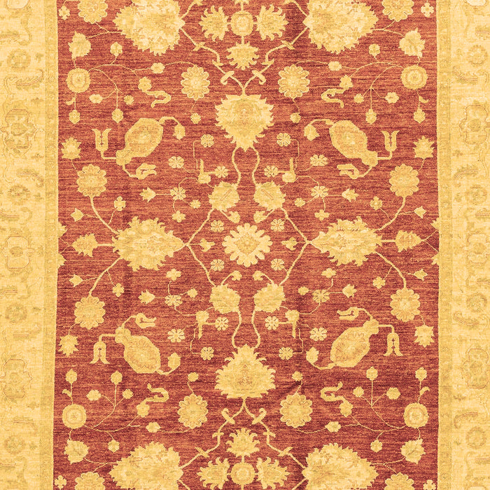 Machine Washable Oriental Brown Traditional Rug, wshabs3463brn