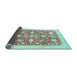 Sideview of Oriental Light Blue Traditional Rug, abs3463lblu