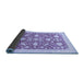 Sideview of Oriental Blue Traditional Rug, abs3463blu