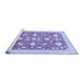 Sideview of Machine Washable Oriental Blue Traditional Rug, wshabs3463blu