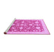 Sideview of Machine Washable Oriental Purple Traditional Area Rugs, wshabs3463pur