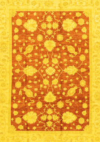 Oriental Yellow Traditional Rug, abs3463yw