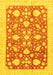 Oriental Yellow Traditional Rug, abs3463yw