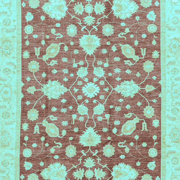 Oriental Light Blue Traditional Rug, abs3463lblu