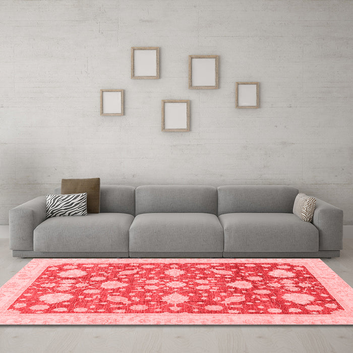 Traditional Red Washable Rugs
