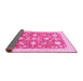 Sideview of Oriental Pink Traditional Rug, abs3463pnk