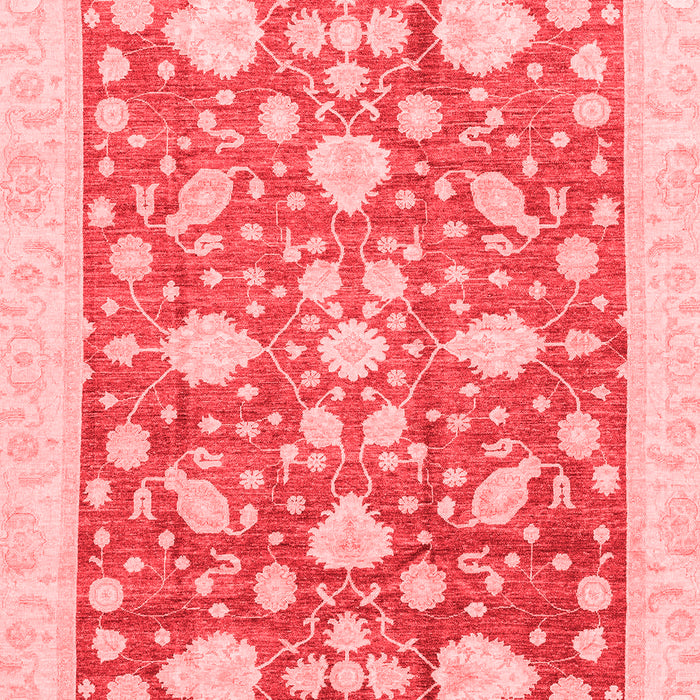Machine Washable Oriental Red Traditional Rug, wshabs3463red