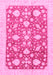 Machine Washable Oriental Pink Traditional Rug, wshabs3463pnk