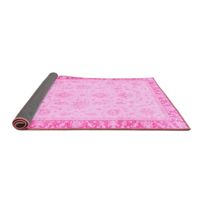 Sideview of Abstract Pink Modern Rug, abs3464pnk